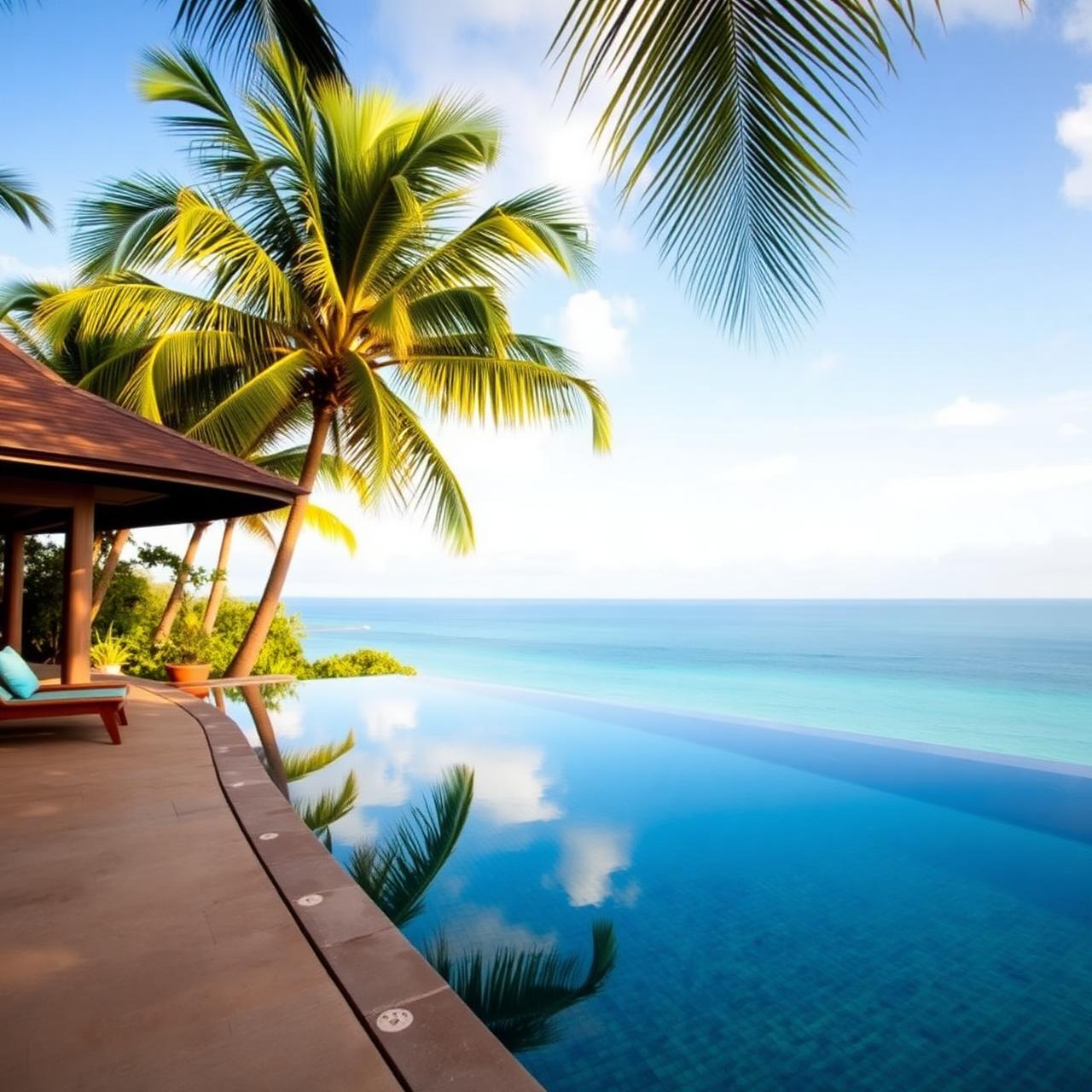 Infinity pool over the Pacific